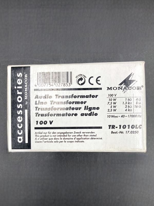 Composants électroniques: MONACOR | Audio Transformator | TR-1010LC | 100V – D'occasion à Wittenbach par Restwert_St-Gallen 5