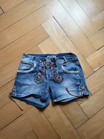 COLLOSEUM - Trachten Jeansshorts blau M