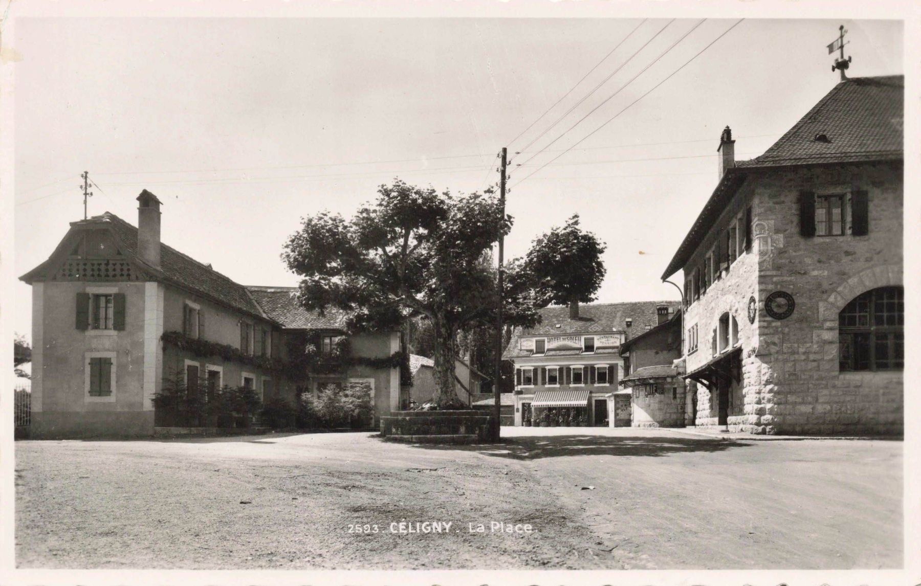 Cartoline postali: Celigny la place – Usato da Biasca venduto da Blenio71