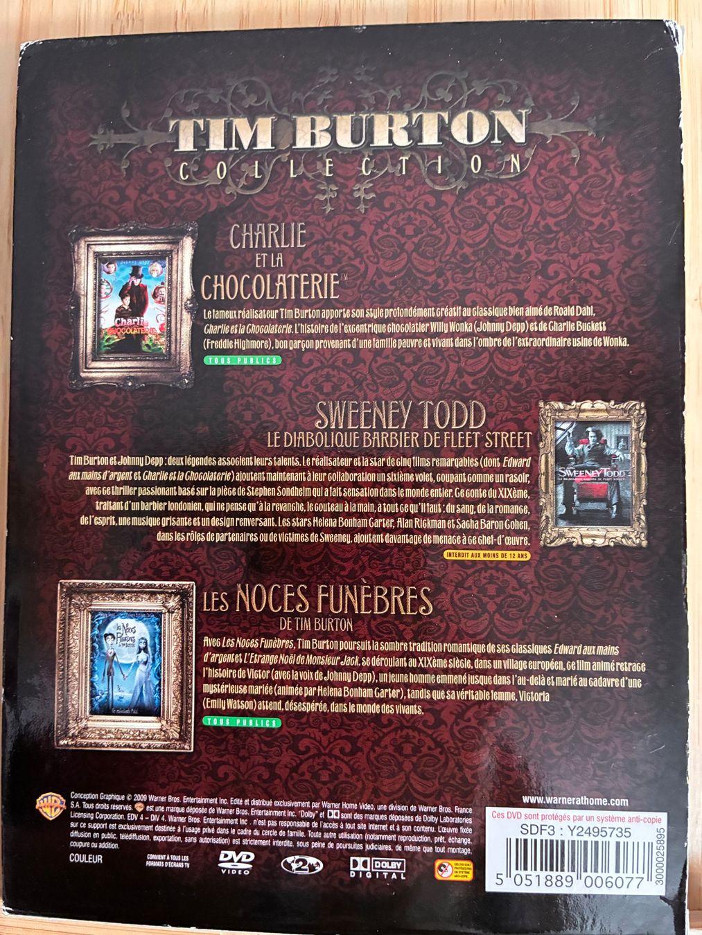 Tutti i DVDs: Tim Burton Collection (Pack 3 DVD) – Usato da Vevey venduto da zecollector 1