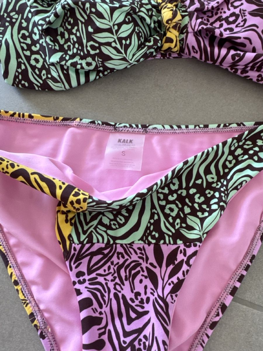 Costumi da bagno & Bikini: Bikini Kalk gemustert Grösse S mit Tasche neu – Nuovo e nell'imballaggio originale da Emmen venduto da arz_l5fh 1
