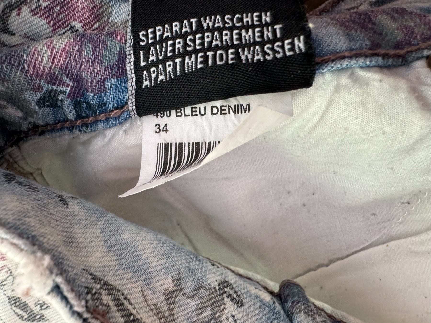 Yes Or No Pantaloni: Taille 34 - Short jeans à fleurs - YES or NO – Usato da Genève venduto da Reveur 4