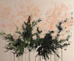 Tableau contemporain « Brume florale » - Marius L. Jensen