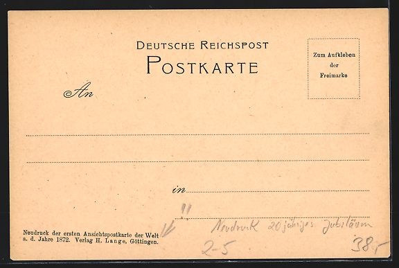 Cartoline postali: Neudruck der ersten Ansichtspostkarten d – Usato da Berlin venduto da bartko-reher 1