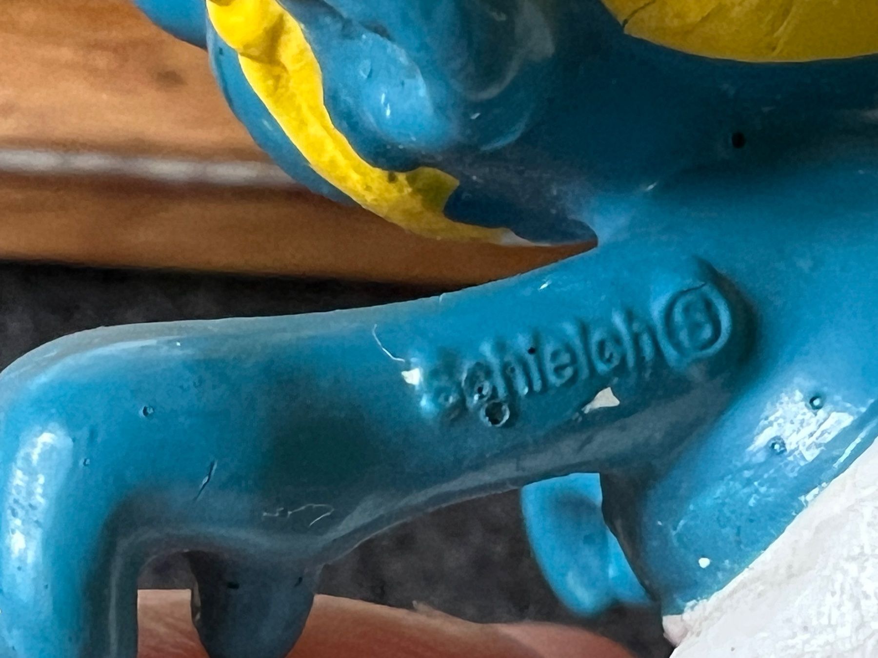 Schleich Figuren: Schlumpf mit Helm 1978 Fahrer PEYO Schleich – Gebraucht aus Ennetbaden von mapa05 5