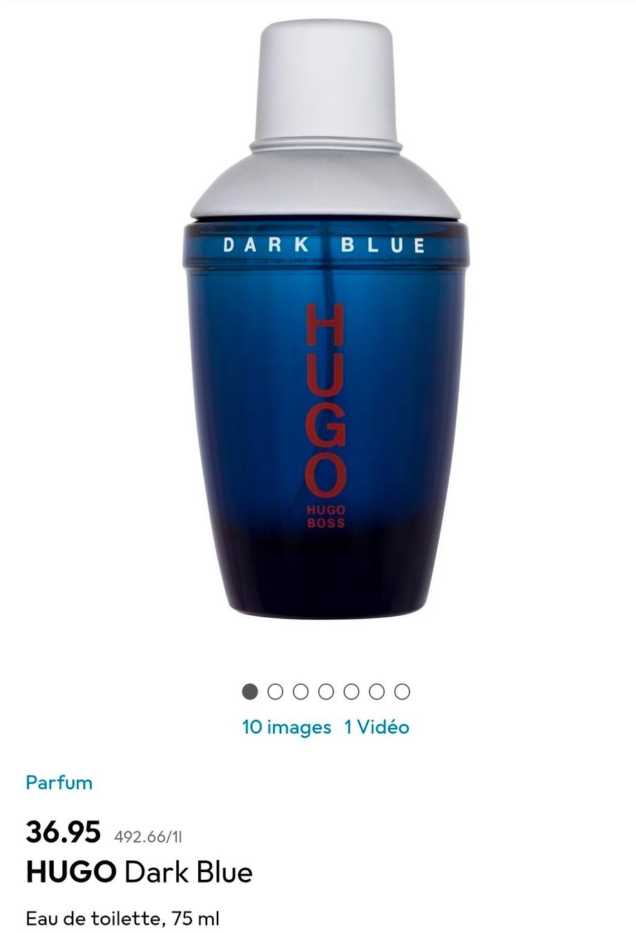 Hugo Dark Blue 75 ml NEUF non déballé, parfum (Neu und originalverpackt ...