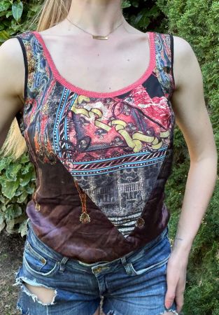 Super Top di seta naturale-M/L-Ideale per l’estate