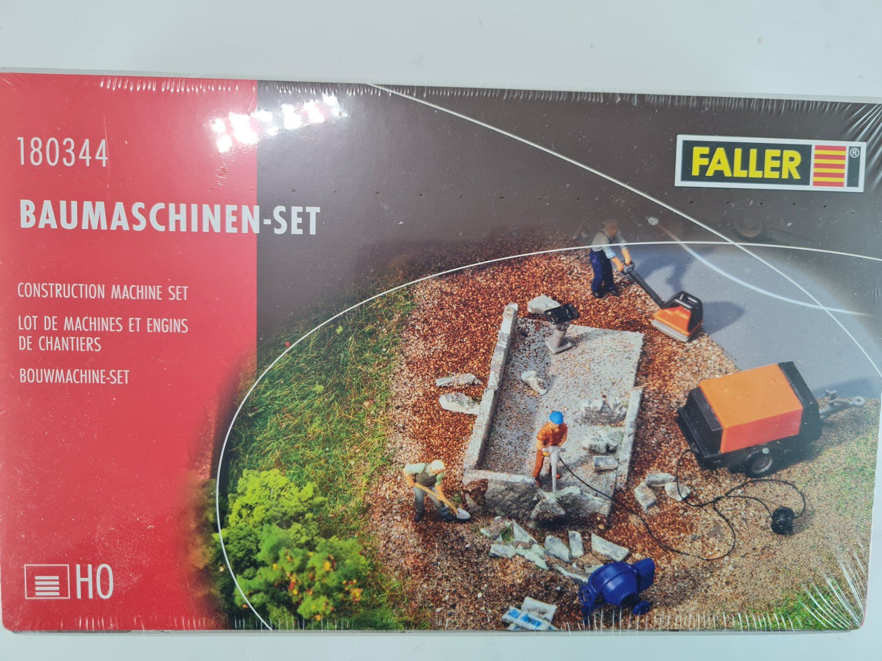 Faller Modellini di ferrovie: FALLER 18044 Baumaschinen-Set H0 1:87 – Nuovo (secondo la descrizione) da Blumenstein venduto da Funicorn