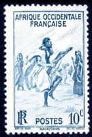 FRNZ. WESTAFRIKA 1947 GEWEHRE TANZ ** POSTFRISCH ** - DAY150