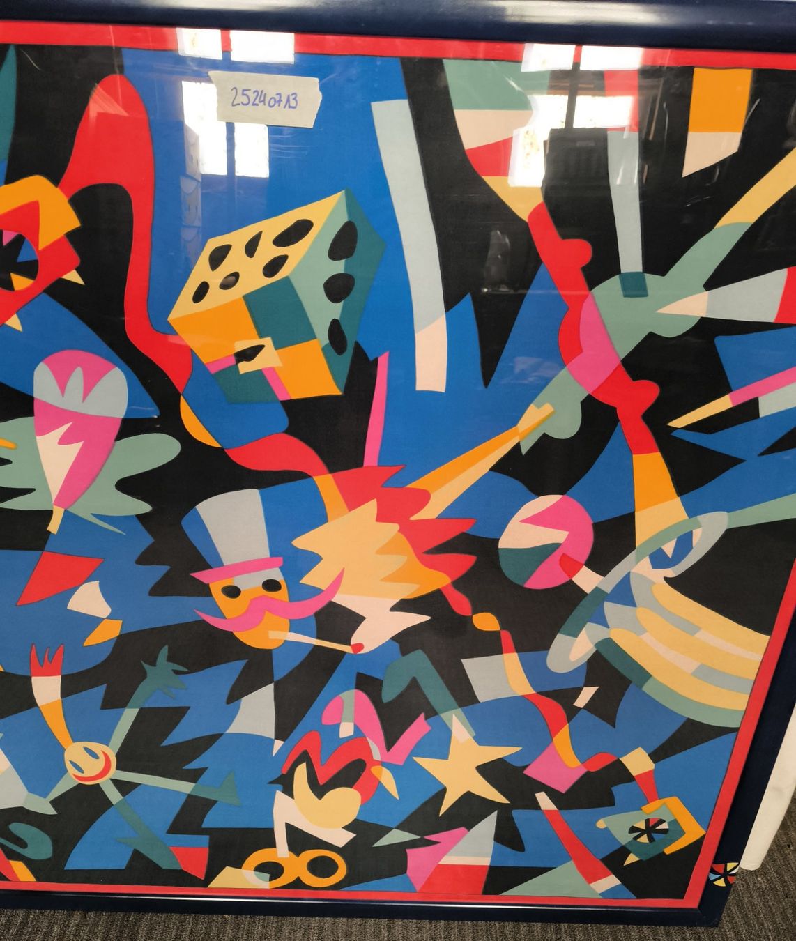 Foto & Immagini: Kunstdruck / Siebdruck auf Basis eines Seidenfoulards – Usato da Rorschacherberg venduto da snOOpydOg11 2
