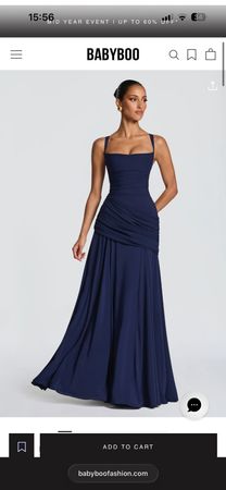 Robe longue bleu Babyboo pour cérémonie/mariage/bal