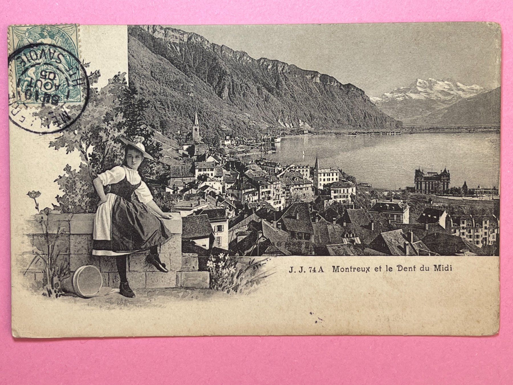 Cartoline postali: Montreux et le Dent du Midi – Usato da Steg VS venduto da danwer74