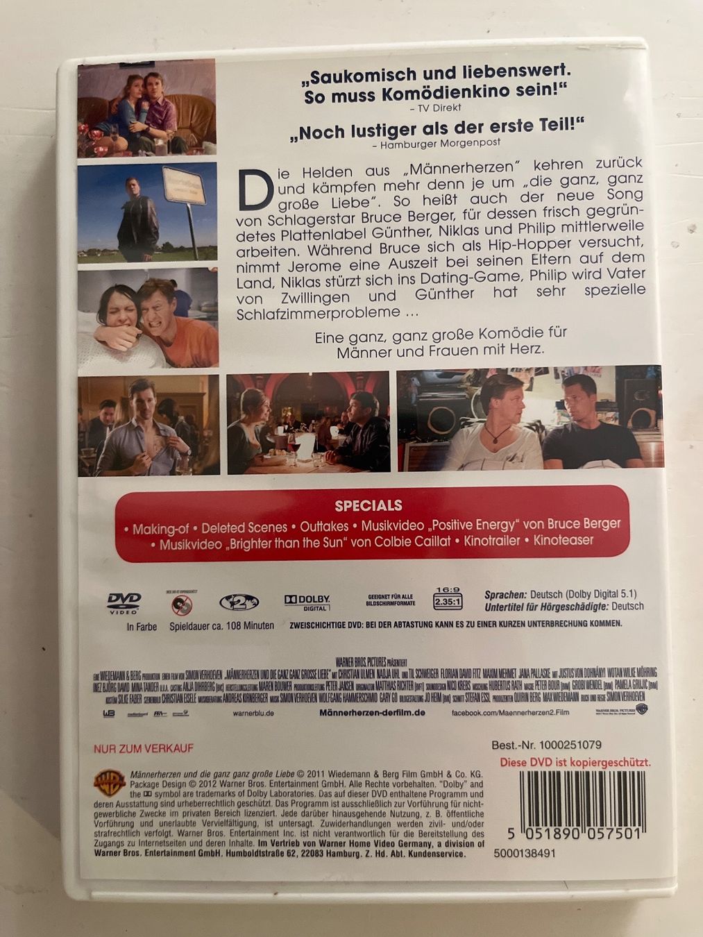 Alle DVDs: Männerherzen (2012), DVD - Til Schweiger – Neu (gemäss Beschreibung) aus Sierre von black.box 1