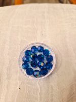 Swarovski Perlen 8 mm 20 Stück Capri Blue AB