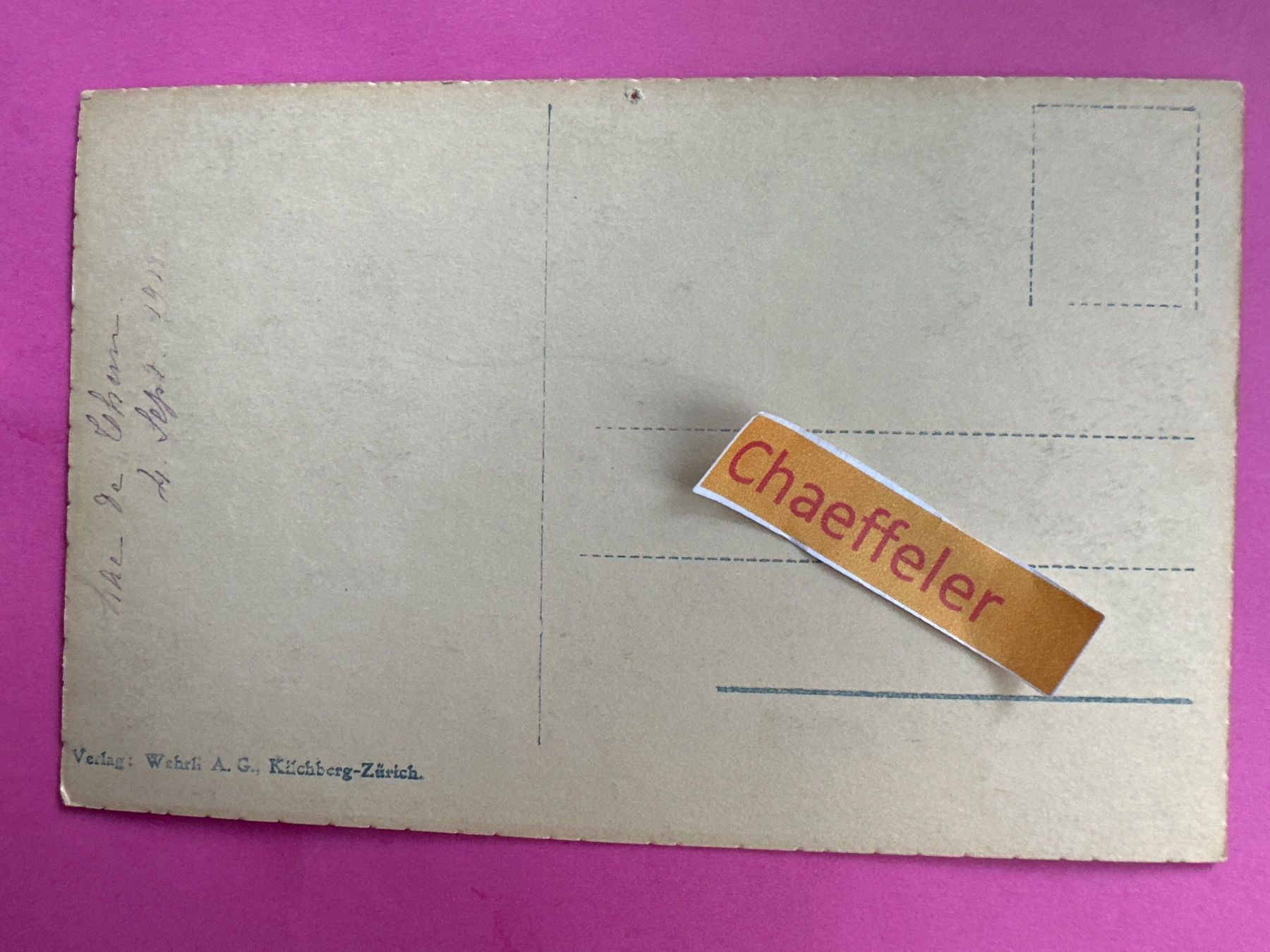 Cartoline postali: 21409 Thunersee mit Niesen. – Usato da Zürich venduto da Chaeffeler 1