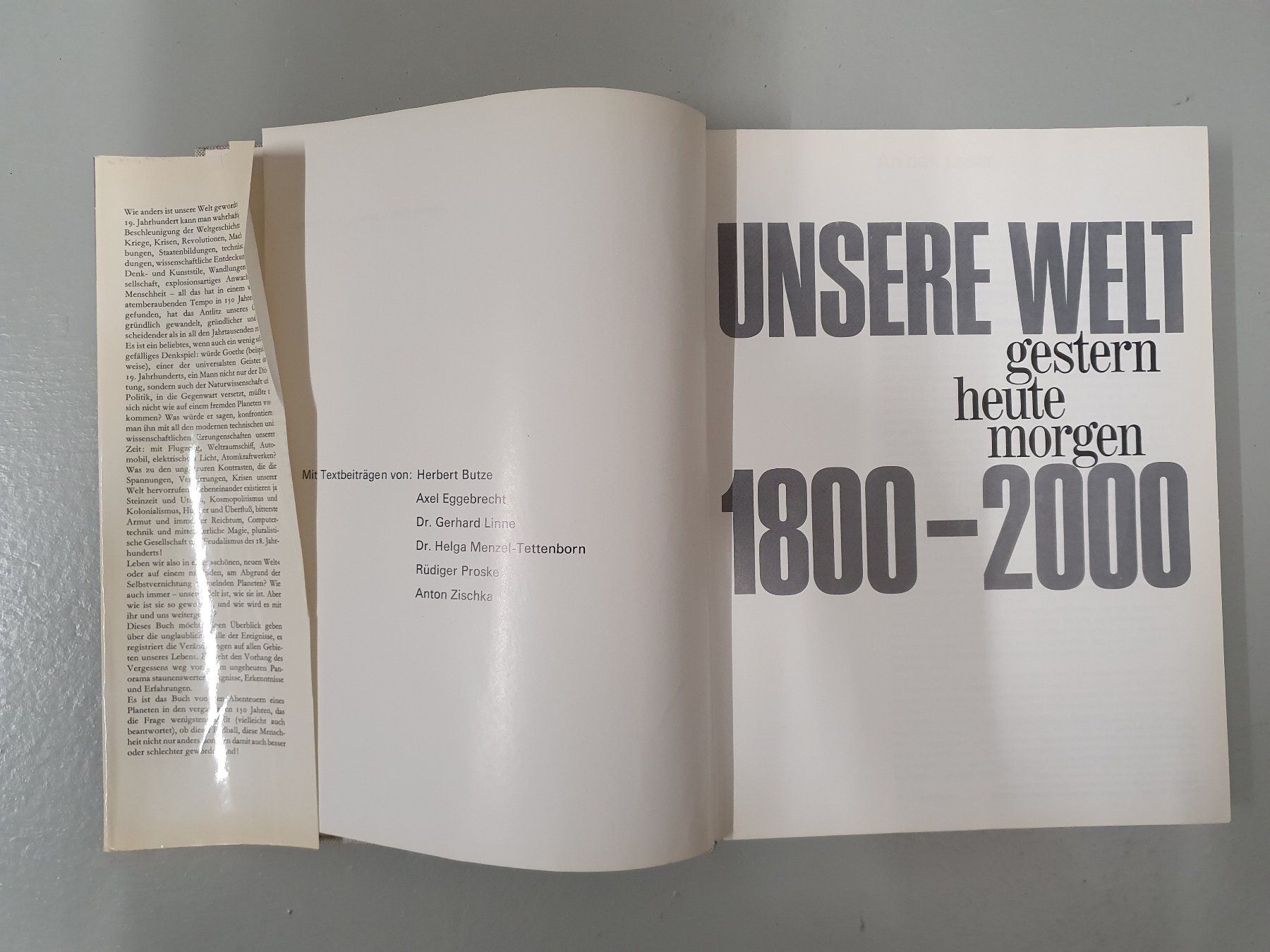 Bücher: Unsere Welt 1800 - 2000 Buch / Bertelsmann Verlag – Gebraucht aus Thun von Aspi7 2