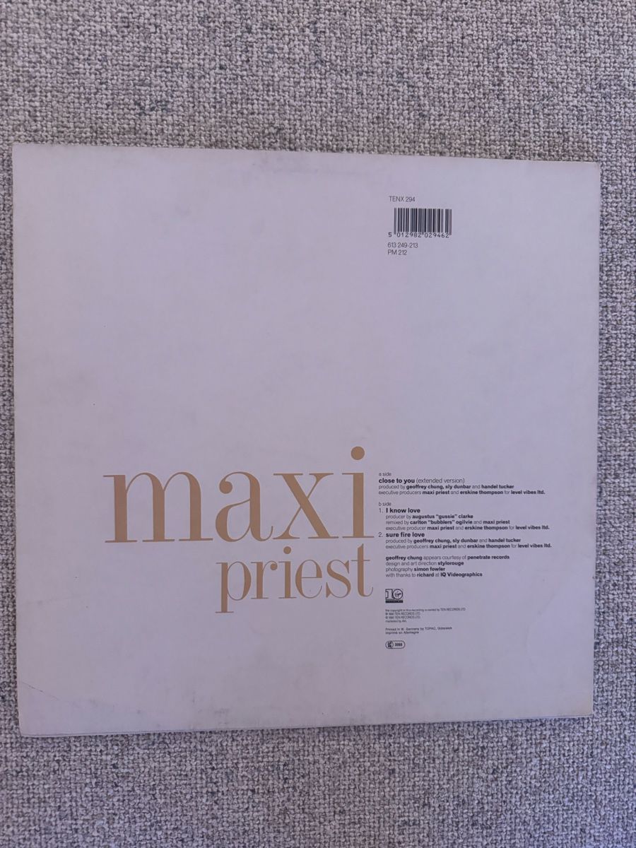 Dischi in vinile: Maxi Priest - Close To You - 12" Maxi - 90s – Usato da Rorbas venduto da BlackstarRecords 1