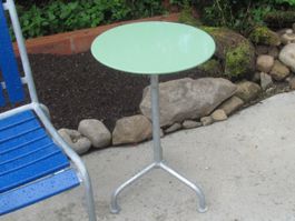 Beistelltisch Ø 38cm H=60cm klappbar Gartentisch Loungetisch