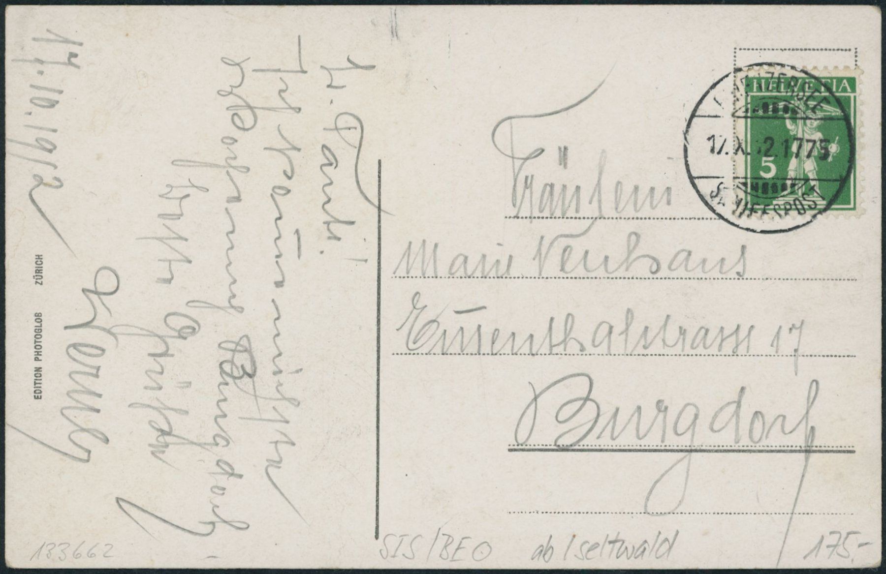Alle Briefmarken: BE Iseltwald - Schiffspost - Brienzersee – Gebraucht aus Schindellegi von leecollect