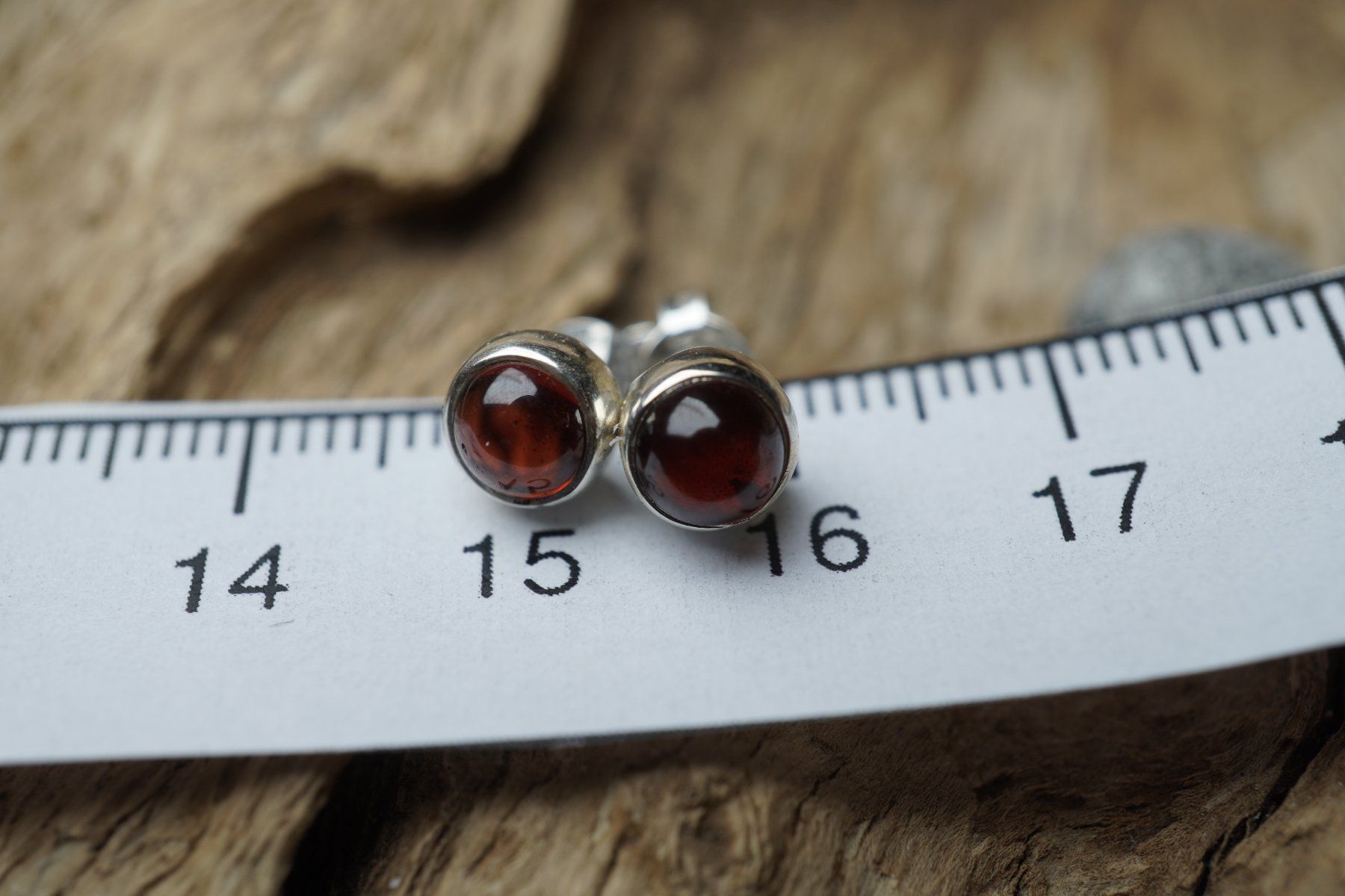 Orecchini pendenti & Orecchini a lobo: Granat 6mm    Rot Ohrstecker   925 Silber – Nuovo e nell'imballaggio originale da Balgach venduto da top_silver 1