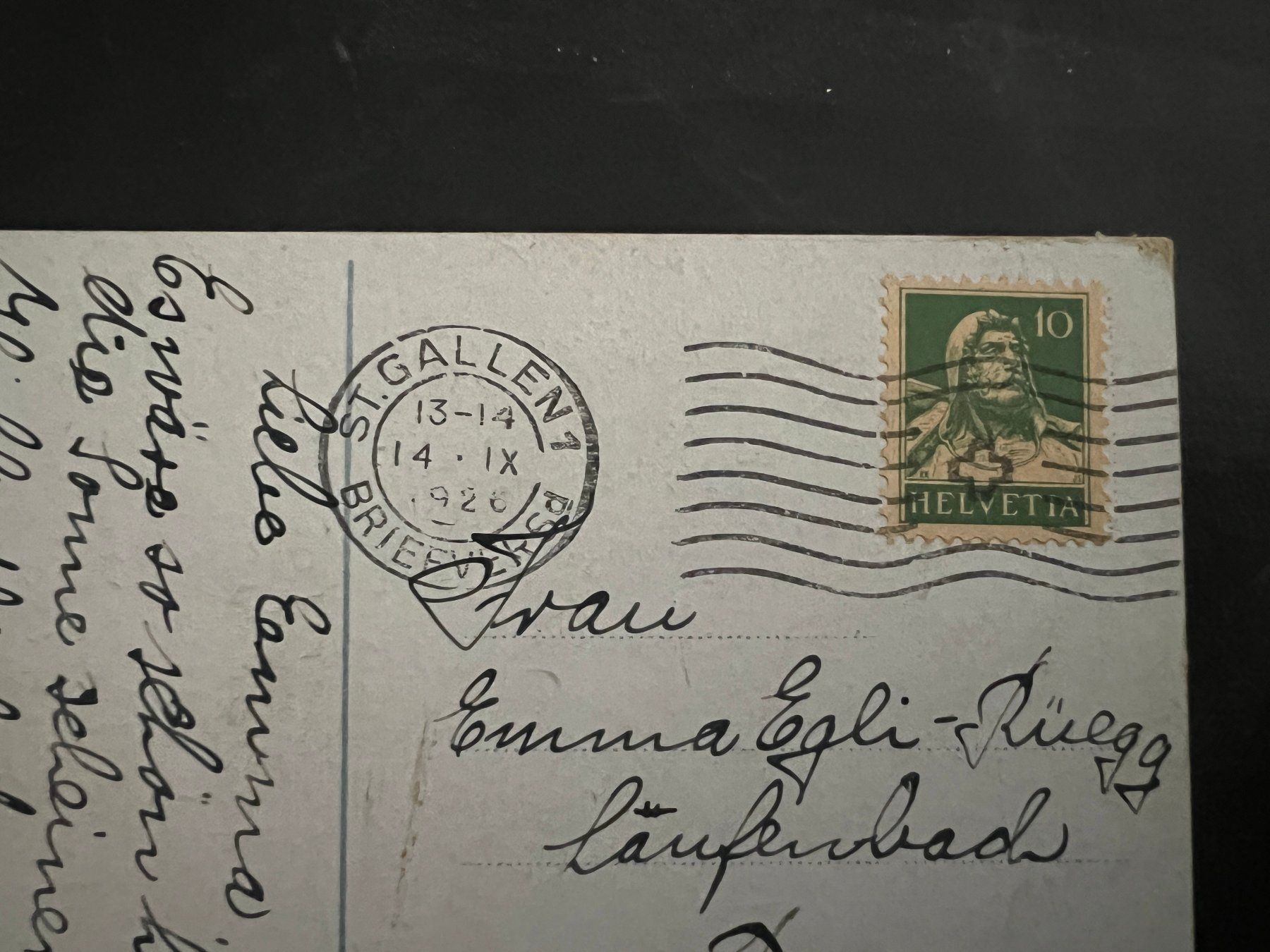 Cartoline postali: AK   1926 St. Gallen  (G3260) – Usato da Hinwil venduto da Sidi4 1
