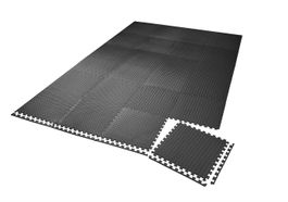 Bodenschutzmatte 24-tlg. schwarz