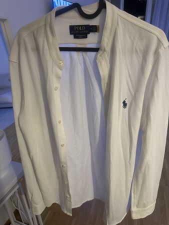 Chemise col mao Polo Ralph Lauren blanc taille M