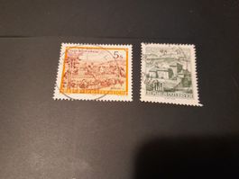 Lot de 2 timbres Autriche anciens - Collection hivernale!