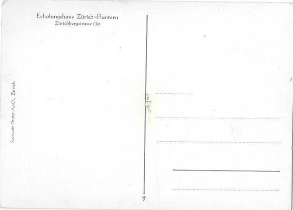 Cartoline postali: Zürich Fluntern Erholungshaus – Usato da Olten venduto da clotaldi 1