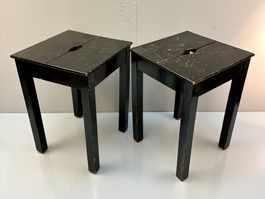 2x HOCKER „SCHWARZ“ AB 1.-!!!