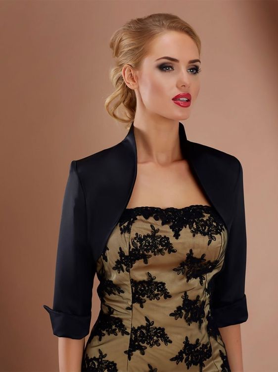 Boléro classique col droit - Noir