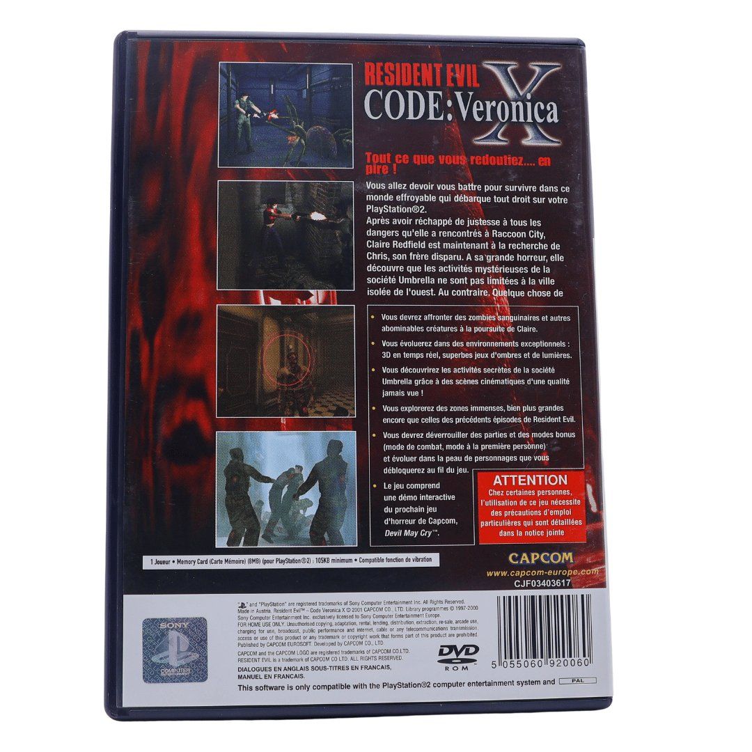 Jeux: Resident Evil Code Veronica X - PS2 – D'occasion à Paudex par dindeboy 3