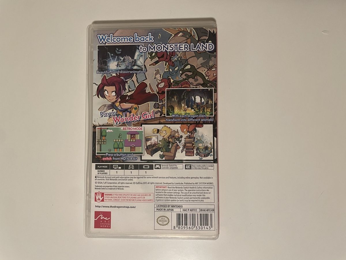 Nintendo Giochi: Wonder boy the dragon‘s trap – Usato da Susch venduto da Ascaso 1