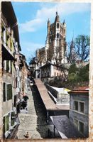 Lausanne mit Markttreppe und Kathedrale, ungebraucht