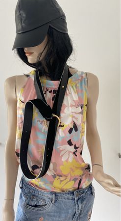CHIC LEATHER DOUBLE BELT DIANE VON FÜRSTENHOF