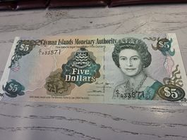 Cayman Islands 5 Dollars 2005 banknote