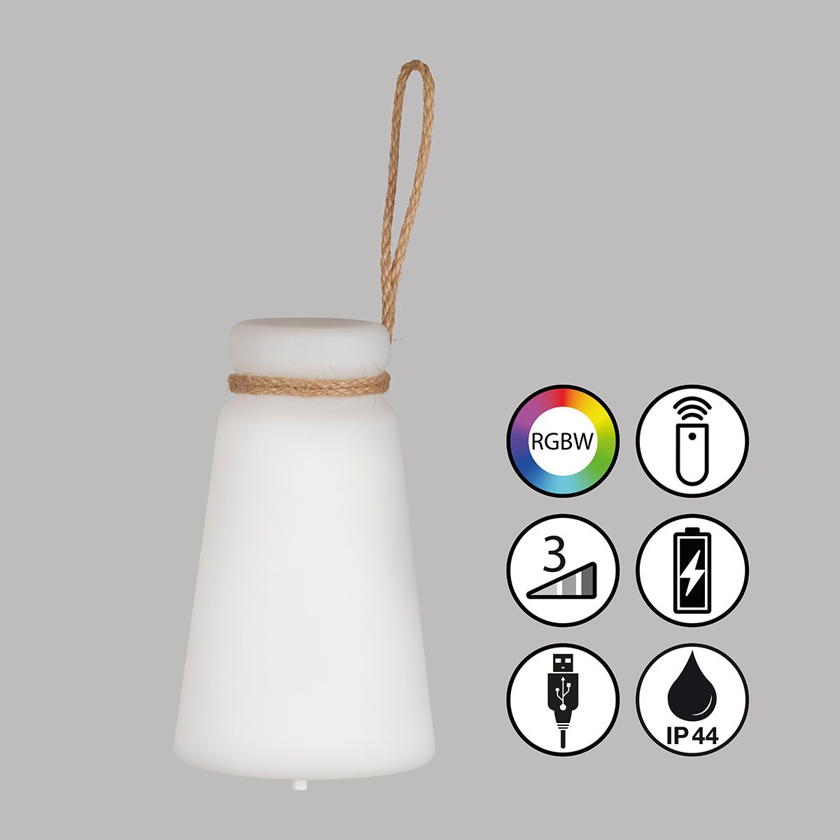 Lampade: LED Aussen Tischleuchte, 20 cm Höhe – Nuovo (secondo la descrizione) da Kreuzlingen venduto da Smart-Light