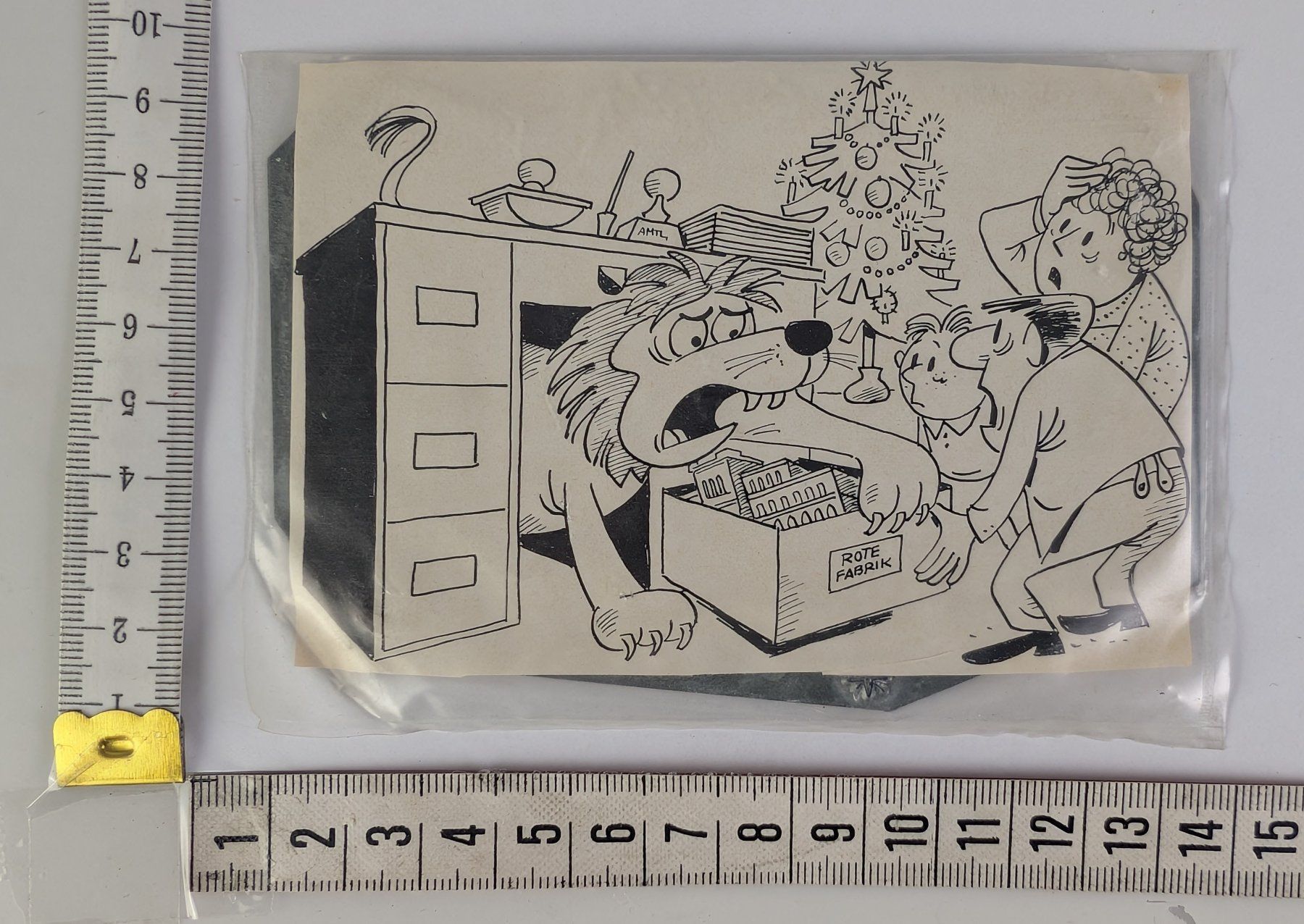 Foto & Immagini: Druckerplatte mit Cartoon von Werner Büchi "Altersheim" +... – Usato da Zürich venduto da axolottchen 5