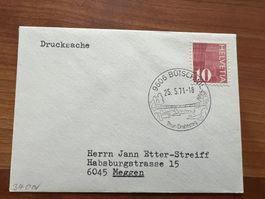 Bütschwil Erstag Werbestempel Kleinbrief  (M295)