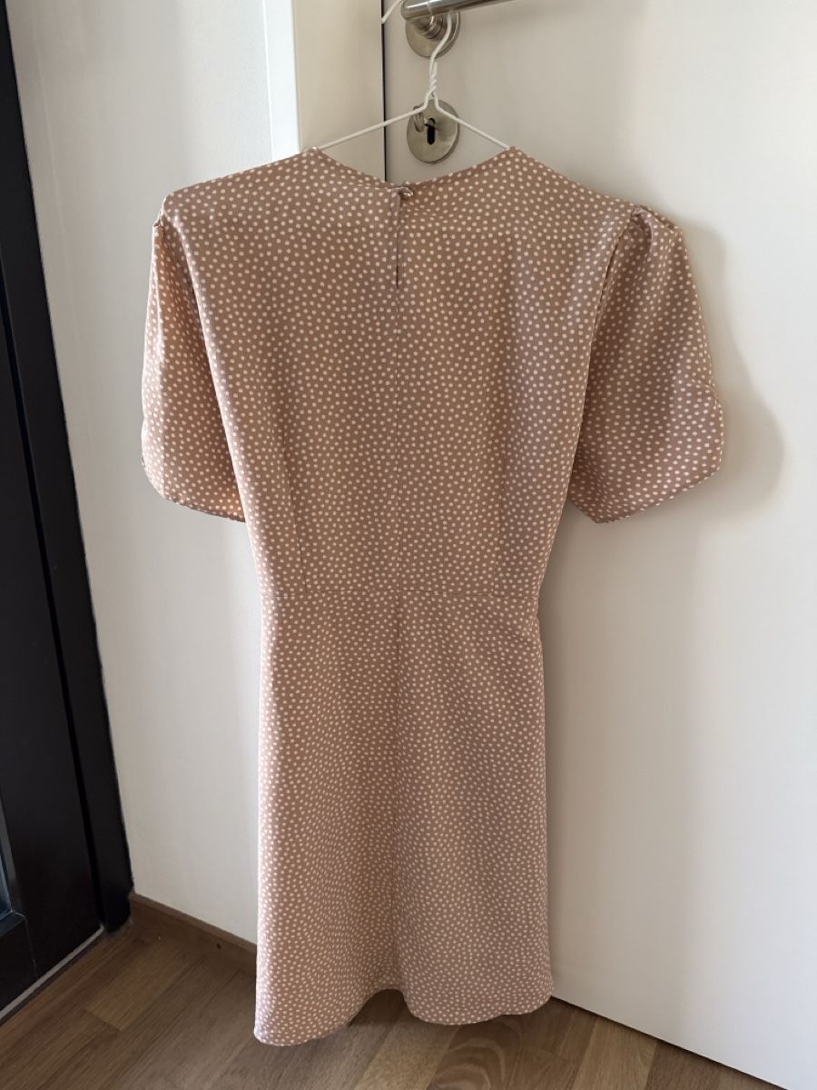 Vestiti: Kleid mit Tupfenmuster beige Kurzarm Grösse M – Nuovo (secondo la descrizione) da Basel venduto da selinalivia 2