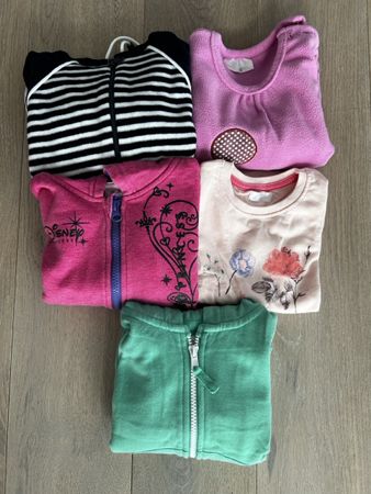 5 Pullover und Jacken Mädchen Set Gr. 86-92
