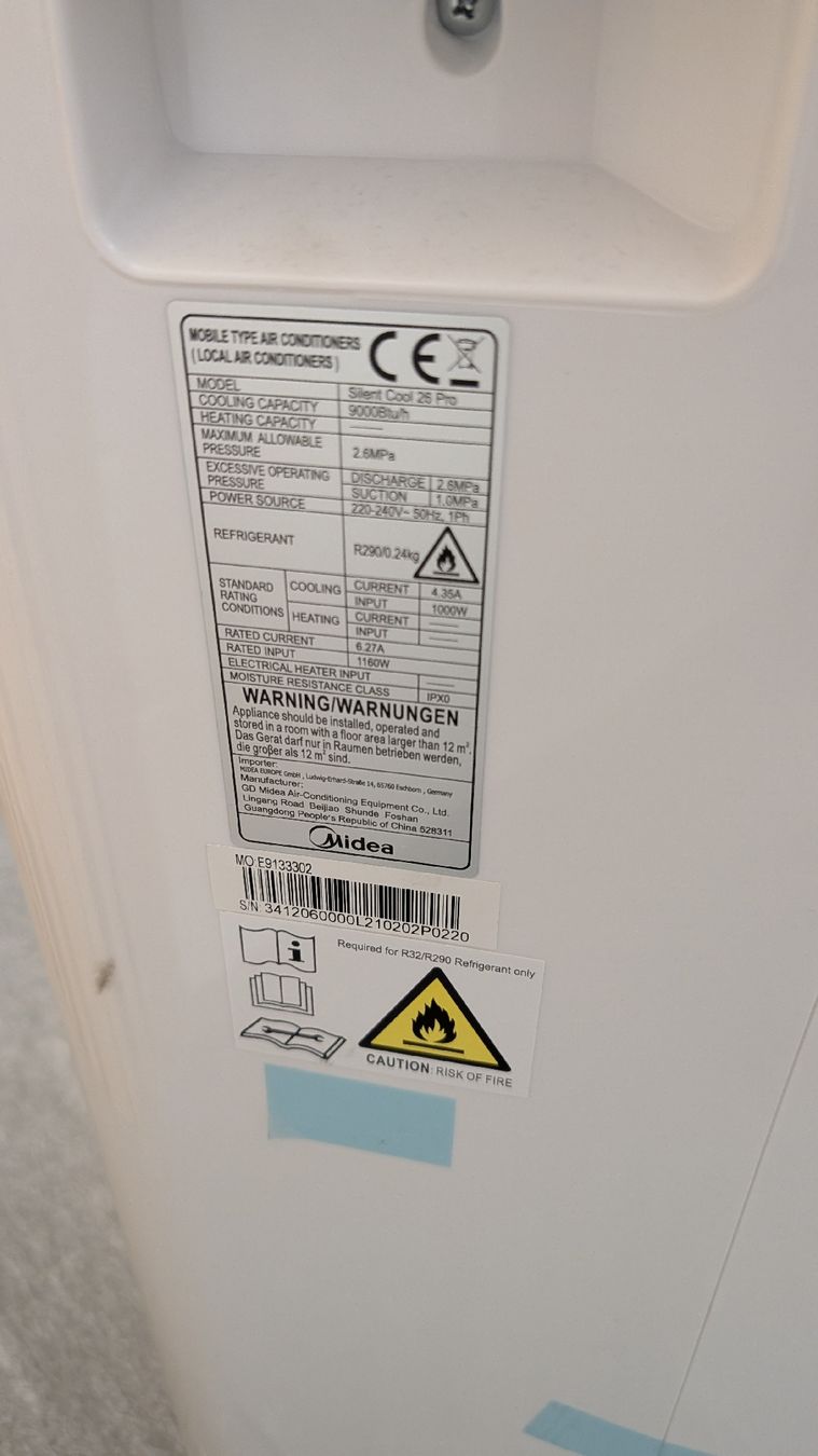 Midea Condizionatori: Midea Silent Cool 26 Monoblock – Usato da Sursee venduto da snowby117 1