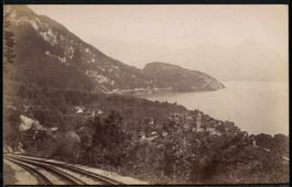 Fotografie Vitznau, Blick von den Schien