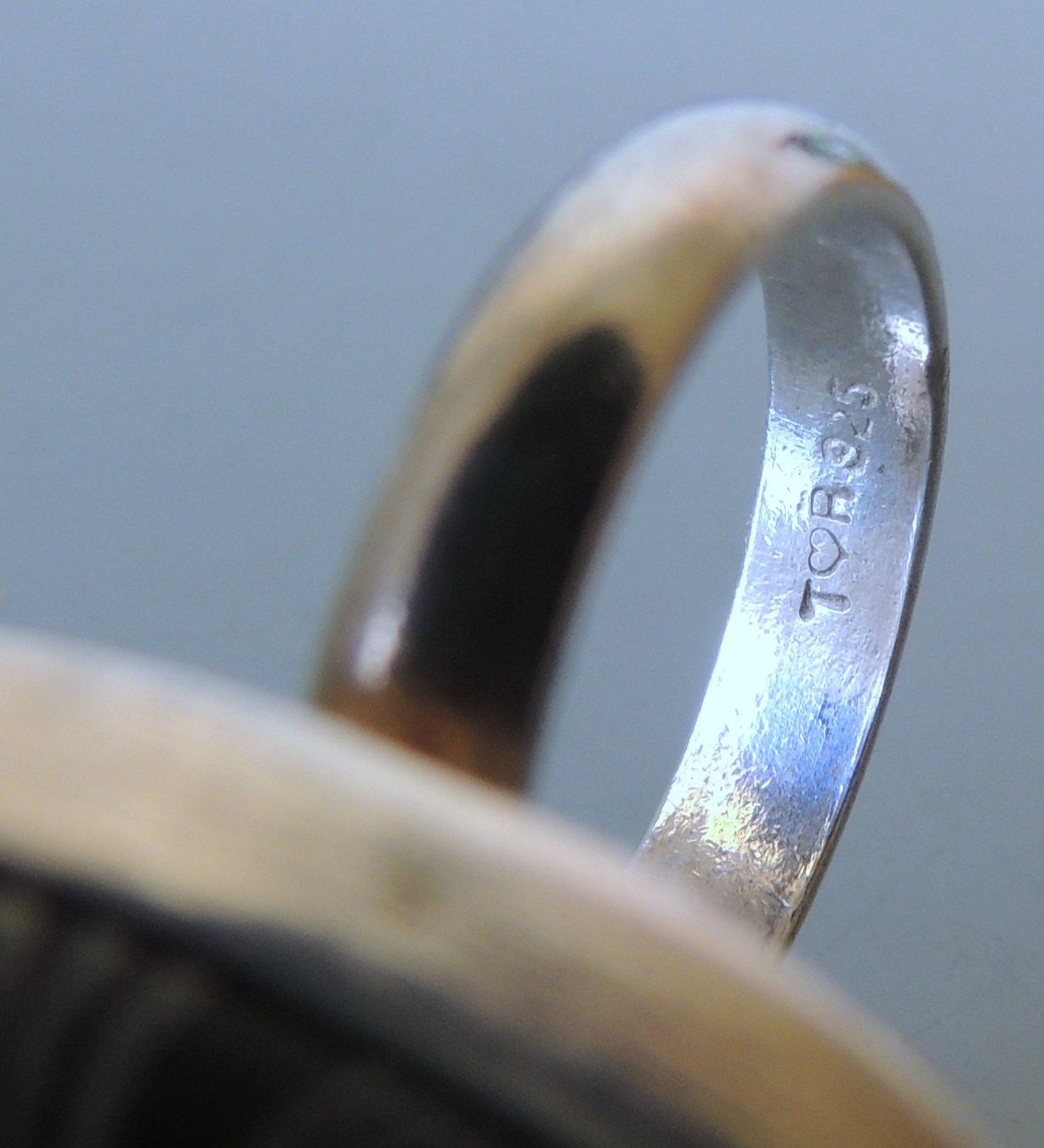 Anelli: Kautschuk Silber 925 Fingerring Gr. 55 – Usato da Waldenburg venduto da schaller707 4