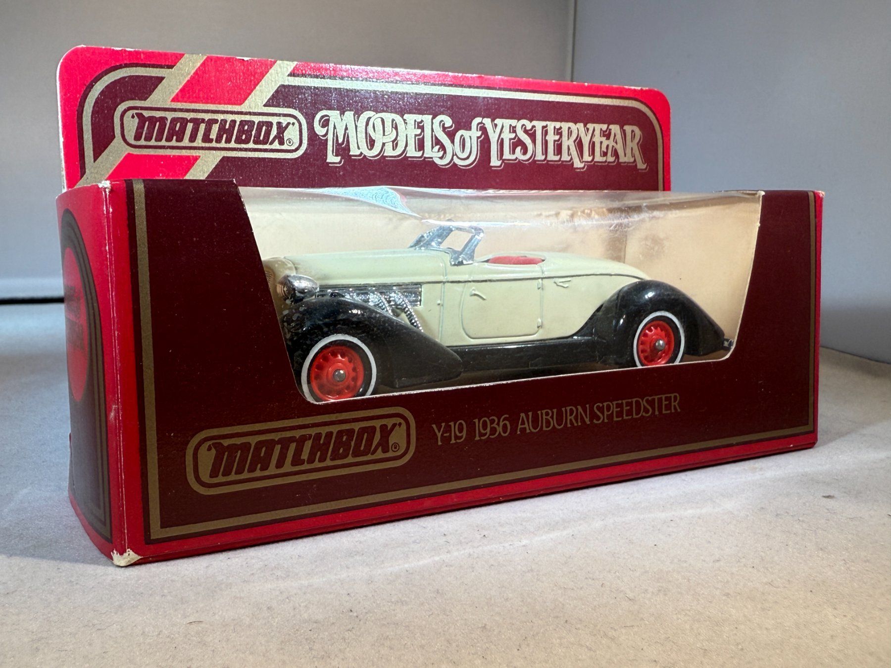 Matchbox Modellini d'auto: Auburn Speedster 1936 Matchbox MoY 1/43 – Nuovo (secondo la descrizione) da Würenlos venduto da SWISSOLDTIMERS