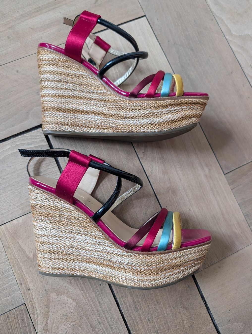 Scarpe da donna: LELLA BALDI Wedge Sandals Size 39 multicolored good conditio – Nuovo (secondo la descrizione) da Chur venduto da aur_s5mj
