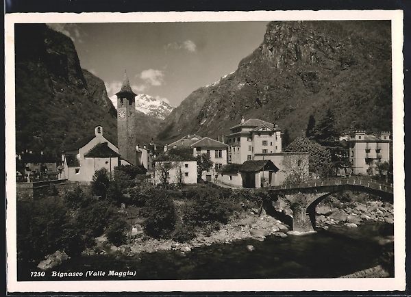 Ansichtskarten: Bignasco /Valle Maggia, Hotel du Glacier – Gebraucht aus Berlin von bartko-reher
