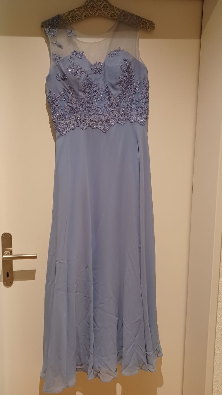 Vestiti: Helles, blau-lila Abendkleid, Gr. 40 – Nuovo (secondo la descrizione) da Steinach venduto da Sommer9000