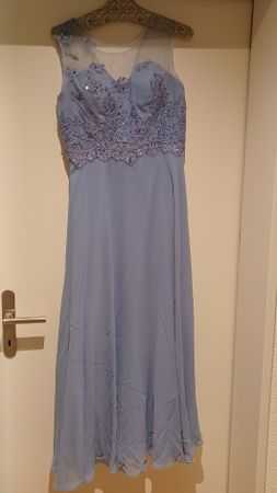 Helles, blau-lila Abendkleid, Gr. 40