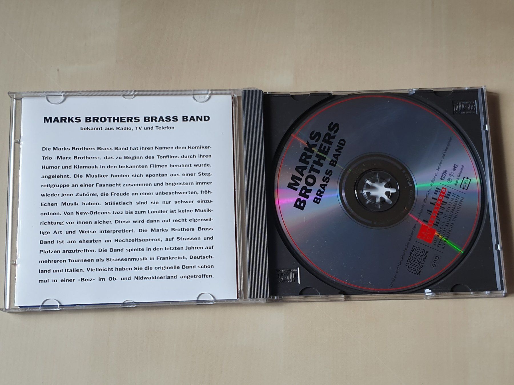 CD: Marks Brothers Brass Band – Usato da Stansstad venduto da collectorsshop 2